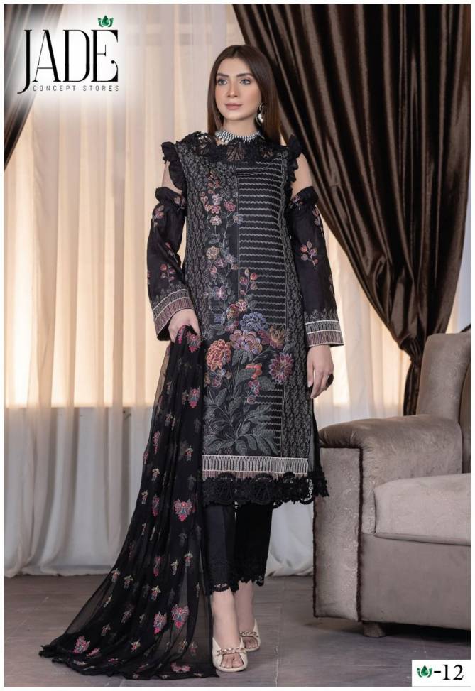 Jade Jahan Ara 2 Karachi Cotton Casual Wear Fancy Dress Material Collection